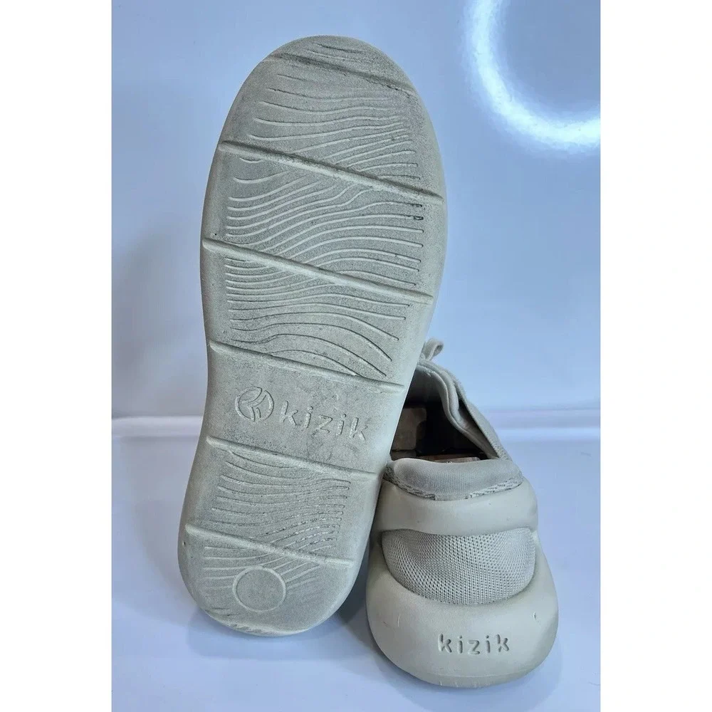 Kizik Roamer‎ Knit Shoes Slip On Hands Free Men Size 10.5 Beige Sand